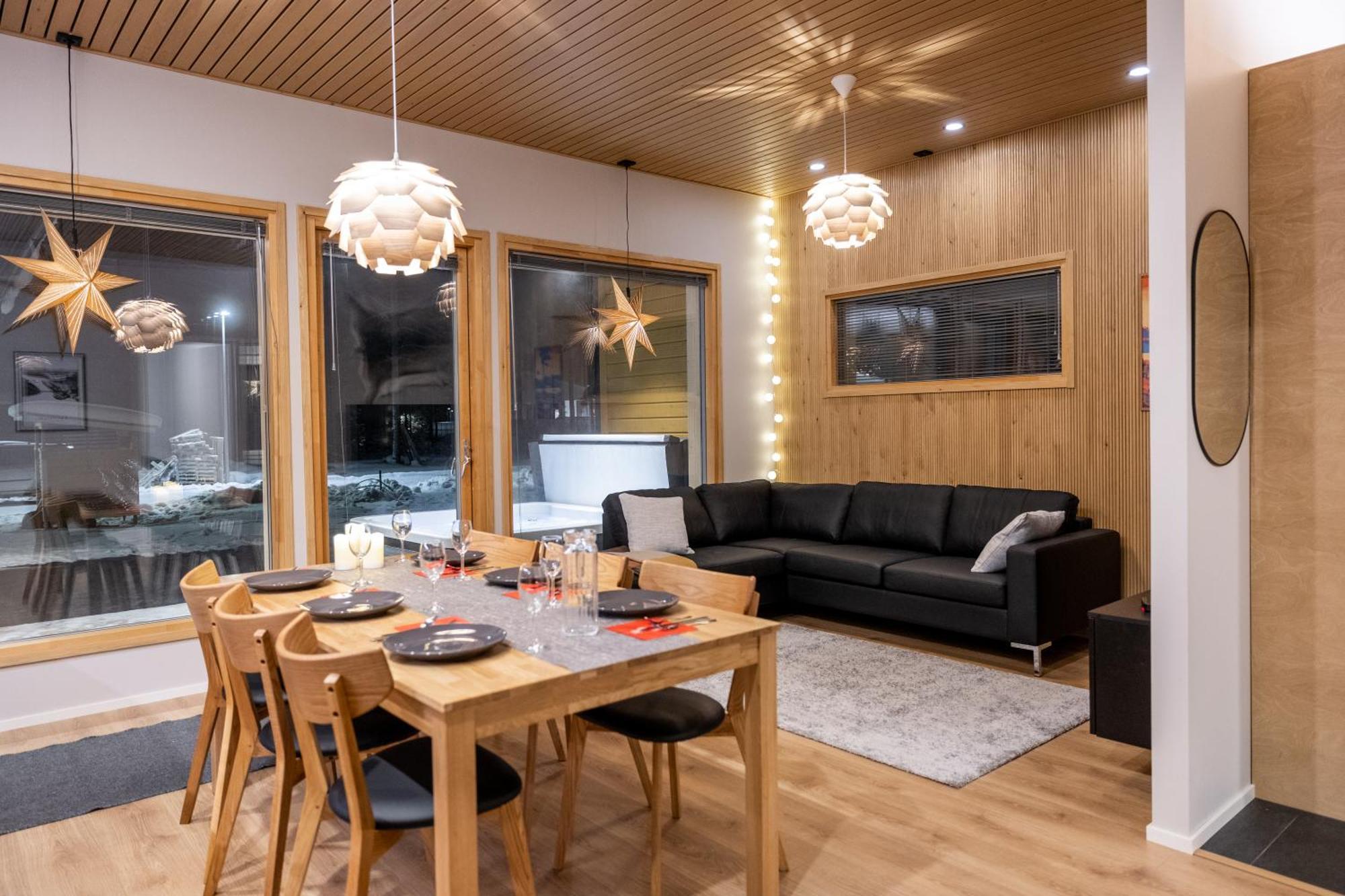 רובניימי Premium Lapland Villa With Jaguzzi מראה חיצוני תמונה